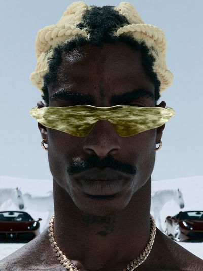 Futurist Portrait Photography Poster. poster