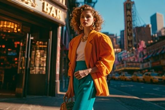 City Street Fashion Photography Poster. poster detail