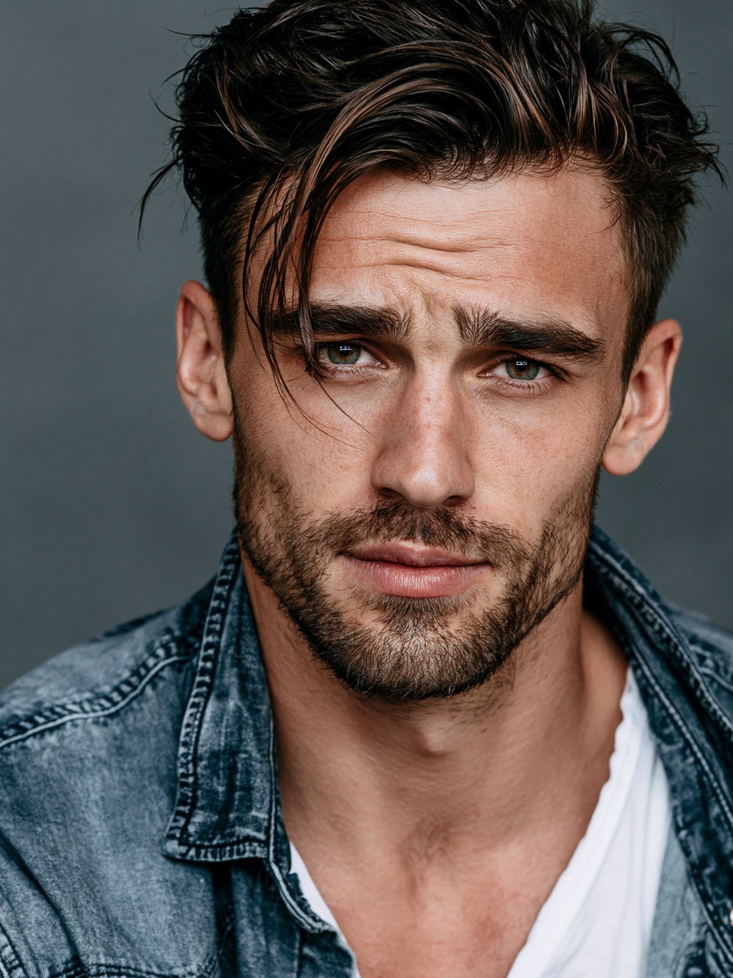 Moody Male Portrait Photography Poster. poster — photography art