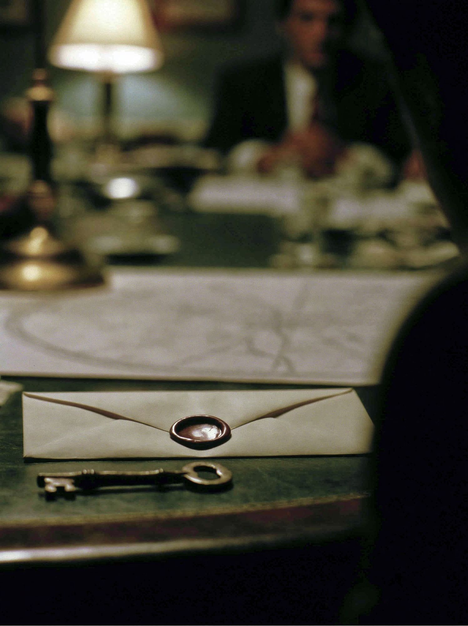 Envelope and Key Still Life Poster. poster detail