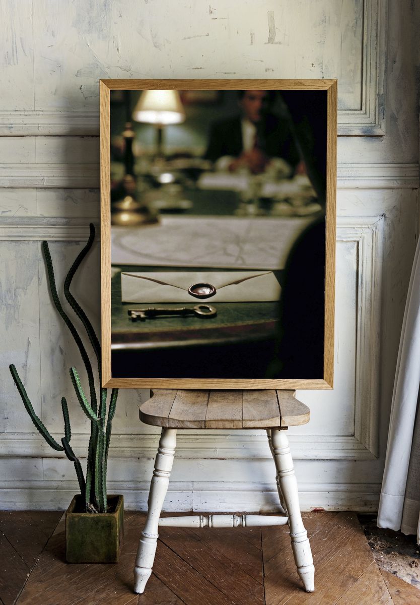 Envelope and Key Still Life Poster. room preview