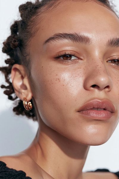 Freckled Portrait Photography Poster.