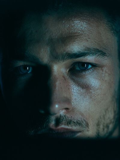 Moody Male Portrait Photography Poster.