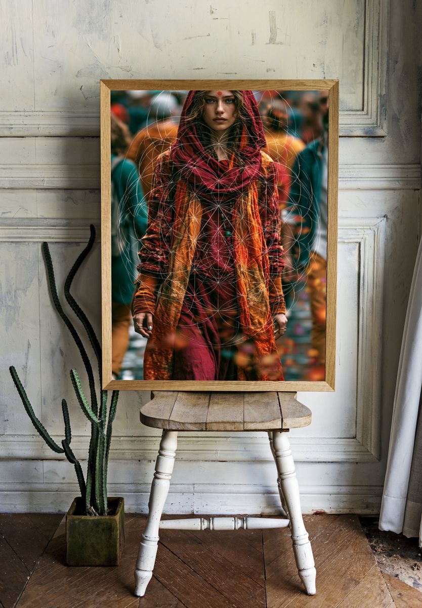 Mystic Woman Portrait Print. — room view 1