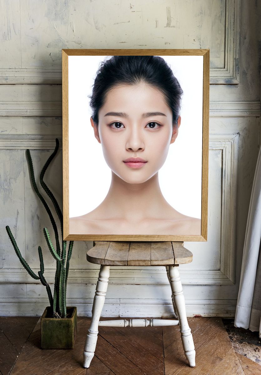 Minimalist Portrait Poster. room preview