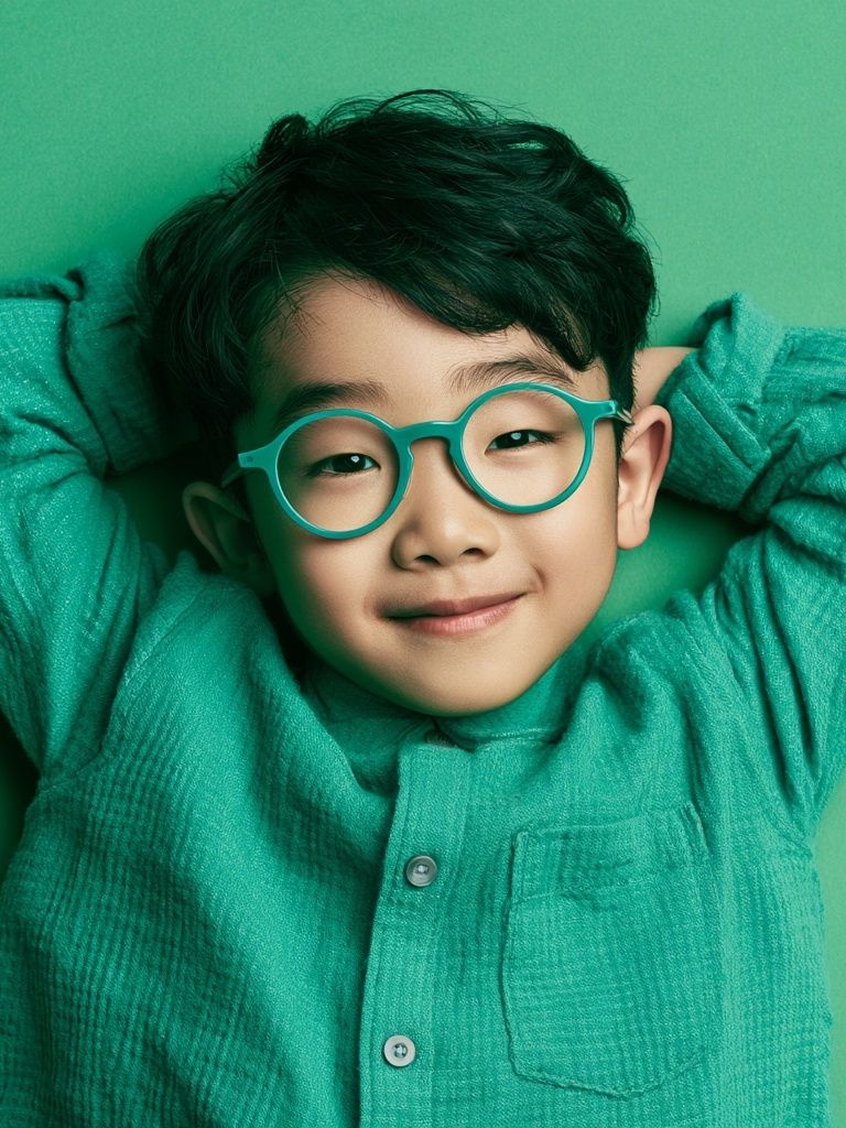 Smiling Boy Portrait Photography Poster. poster detail