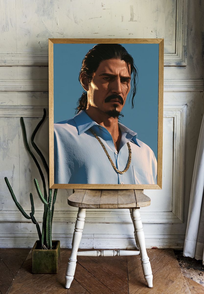 Moody Portrait — Photography Print. — room view 1