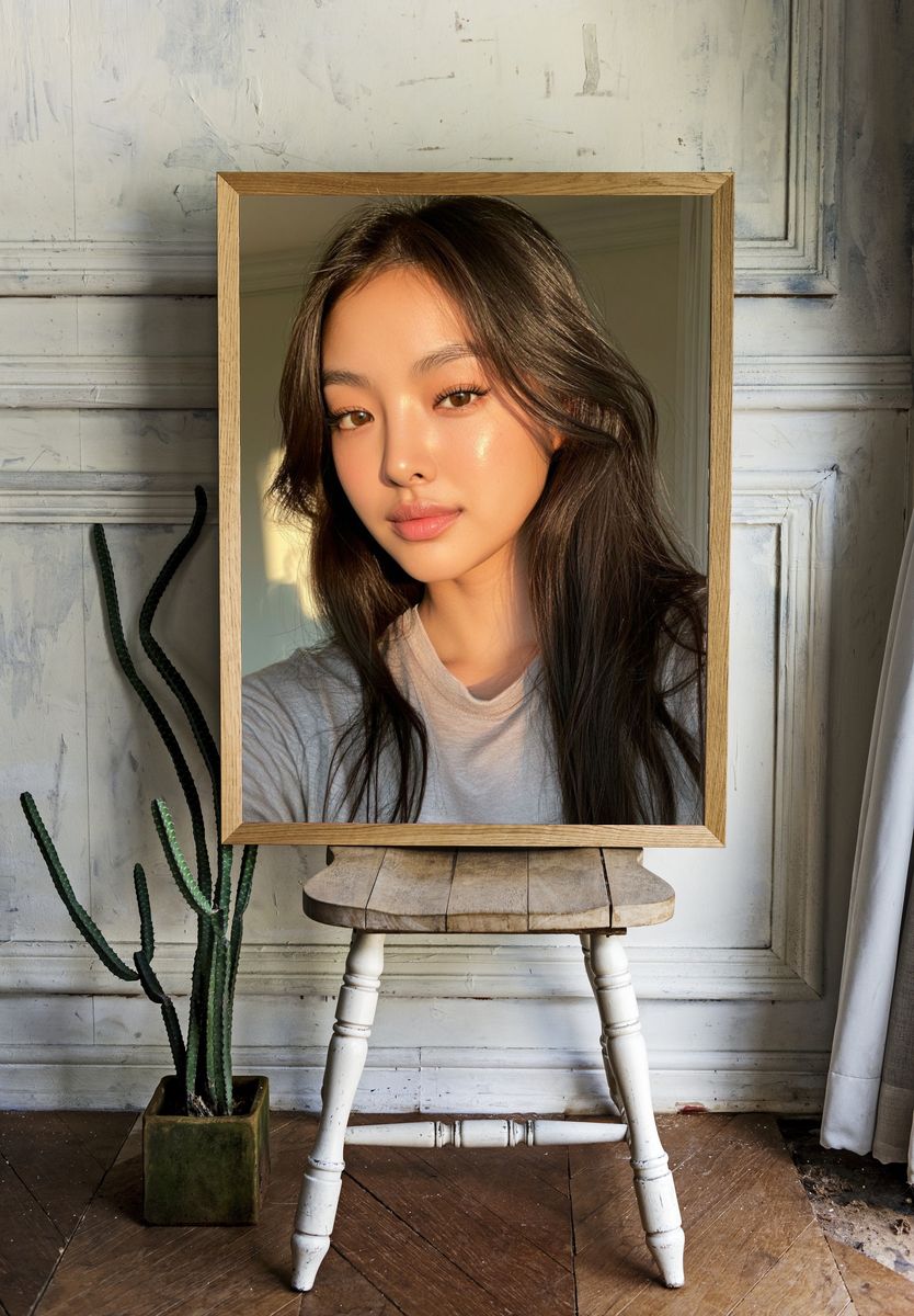 Sunlit Portrait Photography Poster. room preview
