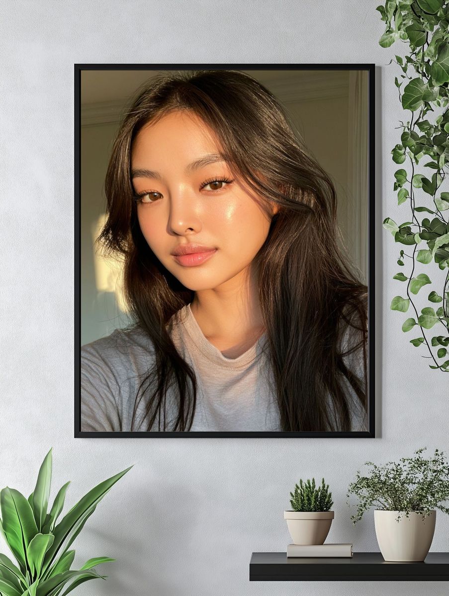 Sunlit Portrait Photography Poster. — room view 4