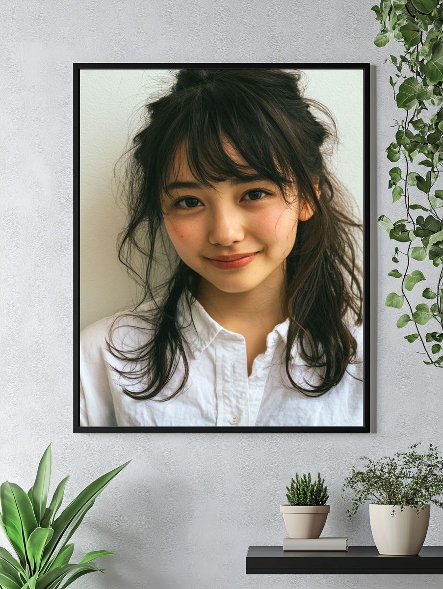 Smiling Portrait Photography Poster. — room view 4