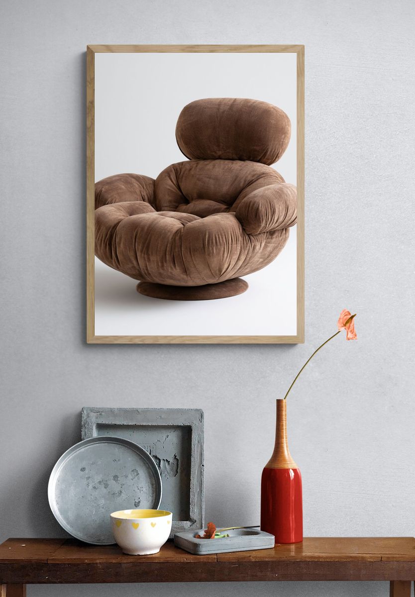 Cloud Lounge Chair Photography Poster. — room view 3