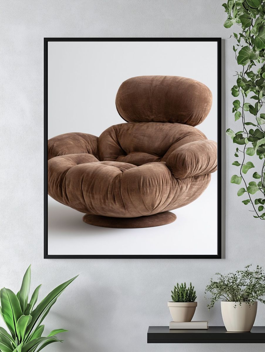 Cloud Lounge Chair Photography Poster. — room view 4