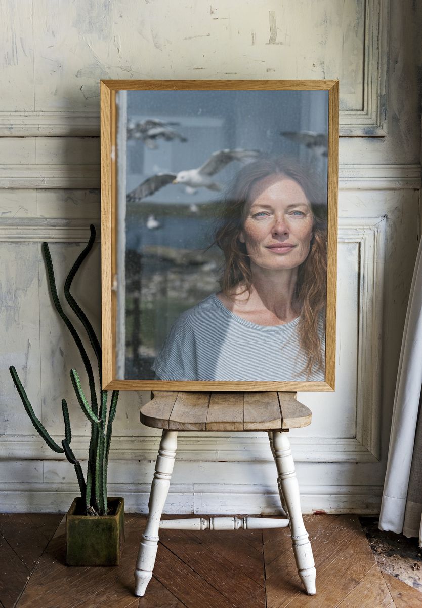 Seaside Portrait Photography Poster. — room view 1