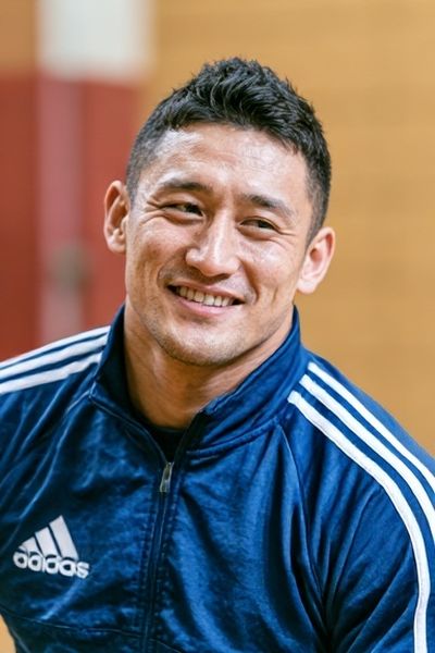 Smiling Athlete Portrait Poster. poster