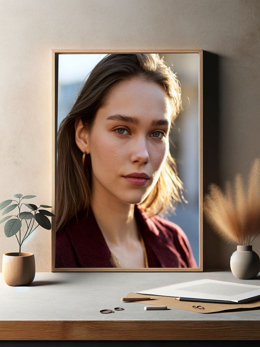 Natural Light Portrait Poster. — room view 2