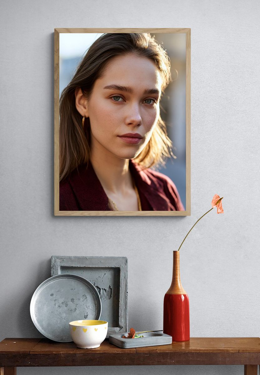 Natural Light Portrait Poster. — room view 3