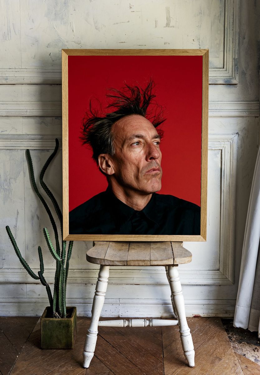 Portrait in Red Photography Poster. room preview