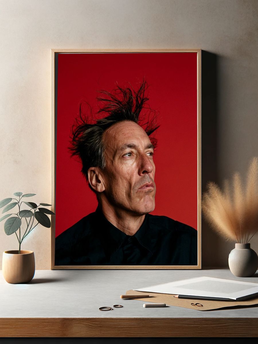 Portrait in Red Photography Poster. — room view 2