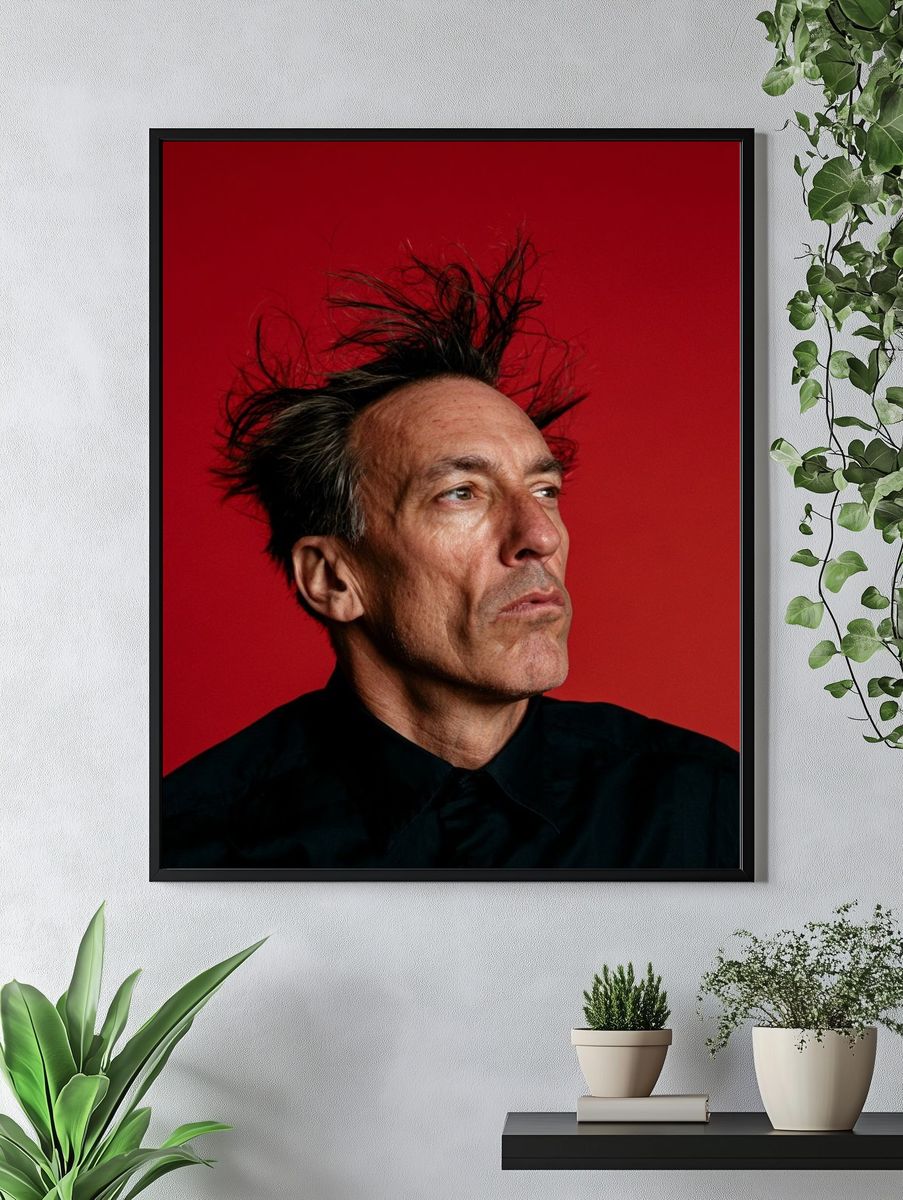 Portrait in Red Photography Poster. — room view 4