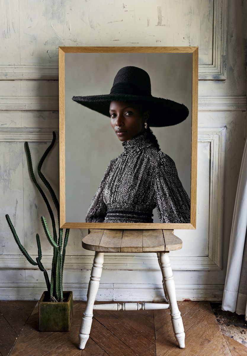 Elegant Portrait Fashion Print. room preview