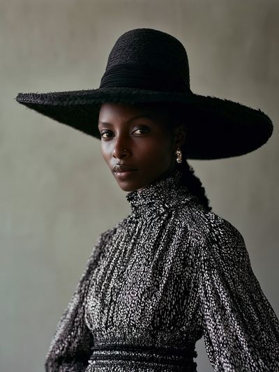 Elegant Portrait Fashion Print.