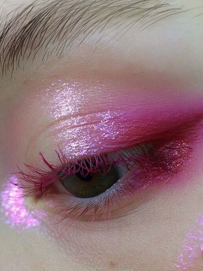 Pink Eye Makeup Photography Poster. poster