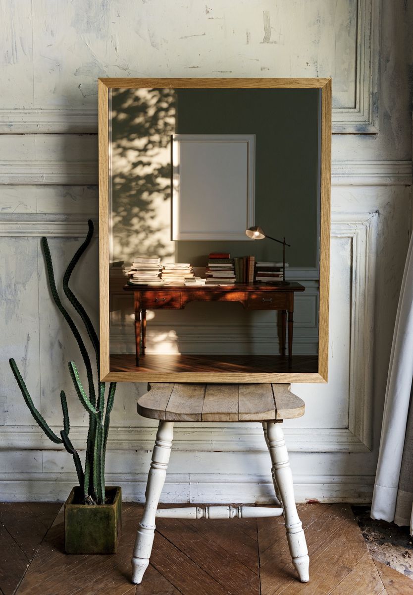 Sunlit Study Desk Photography Poster. — room view 1