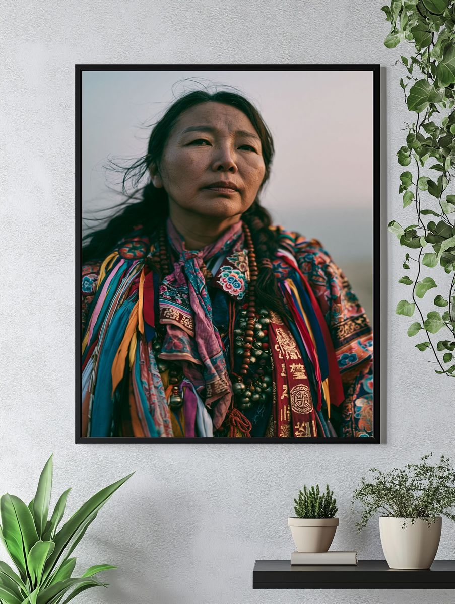 Tibetan Portrait Photography Poster. — room view 4