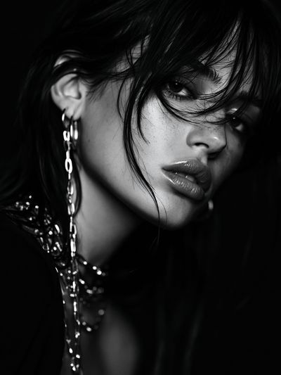 Moody Monochrome Portrait Print.