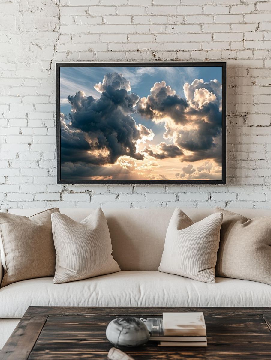 Dramatic Cloudscape Photography Poster. room preview