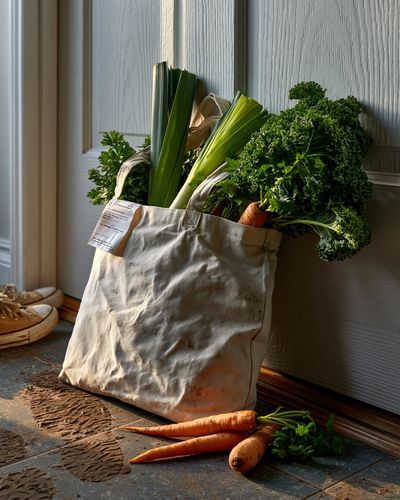 Rustic Vegetable Tote Photography Poster. poster print
