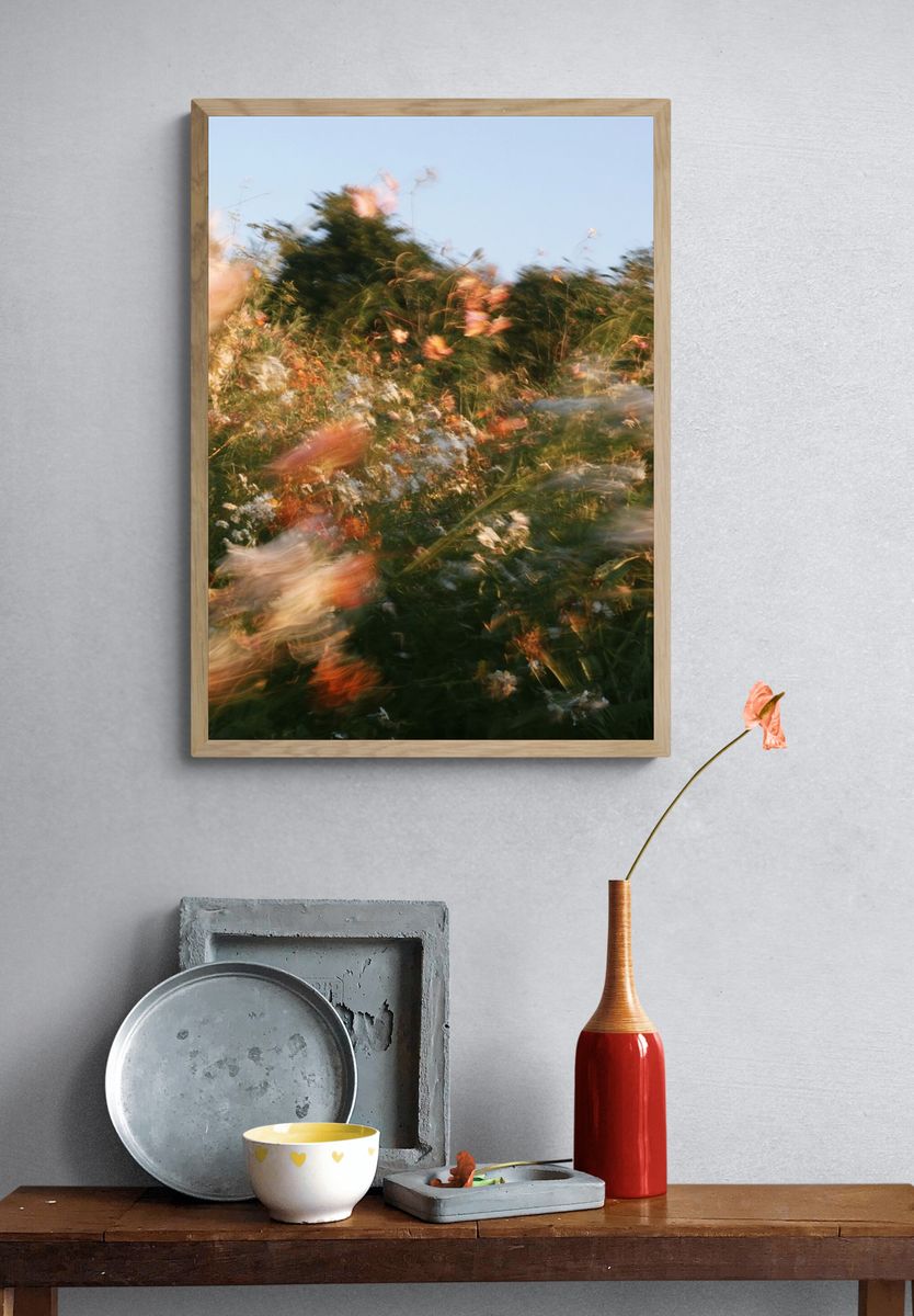 Wildflower Breeze Photography Poster. — room view 3