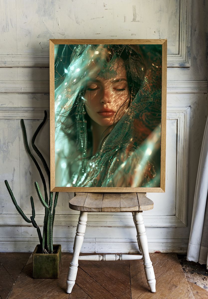 Dreamy Portrait Photography Poster. — room view 1