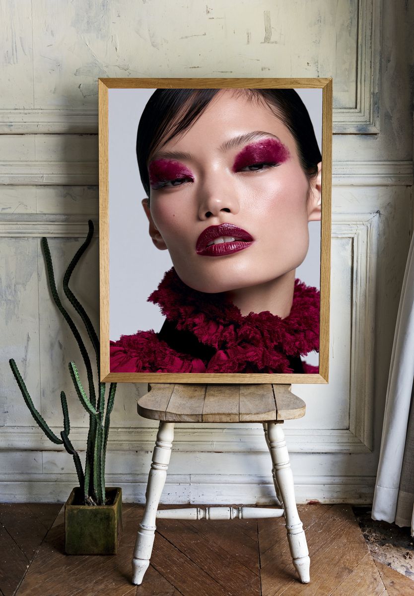 Editorial Beauty Portrait Poster. — room view 1