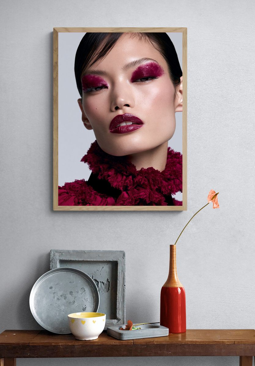 Editorial Beauty Portrait Poster. — room view 3