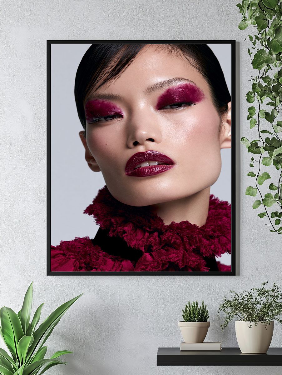 Editorial Beauty Portrait Poster. — room view 4