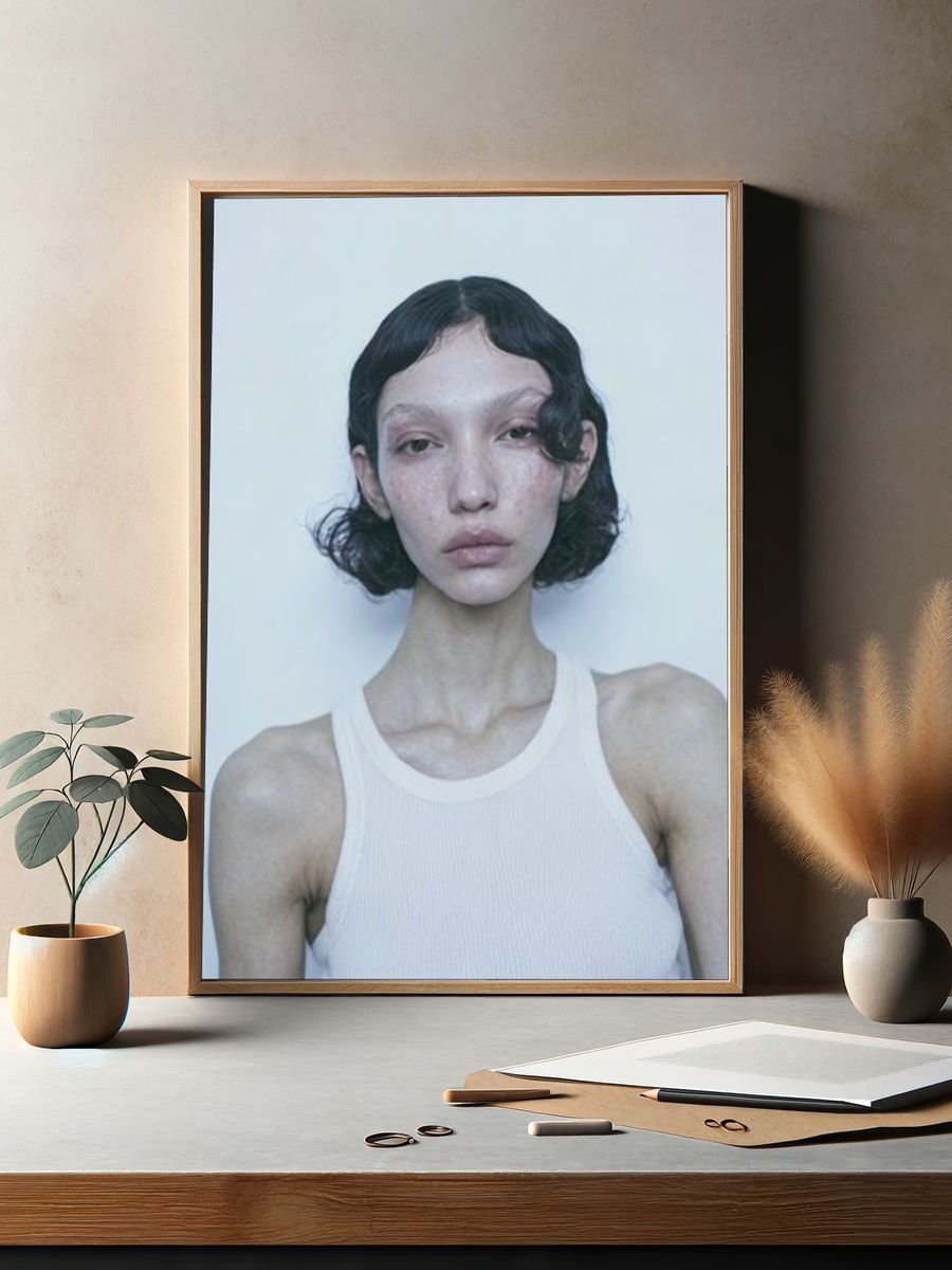 Minimalist Portrait Photography Poster. — room view 2