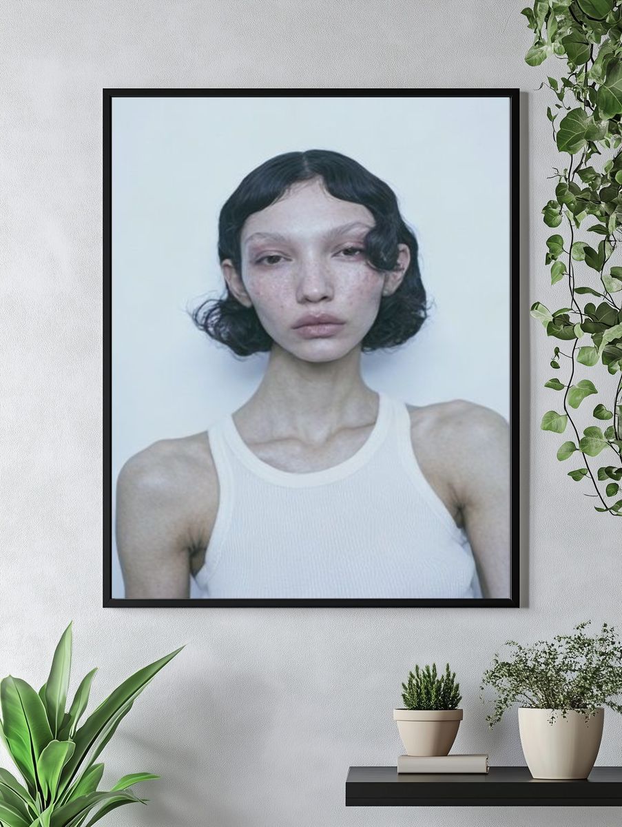 Minimalist Portrait Photography Poster. — room view 4
