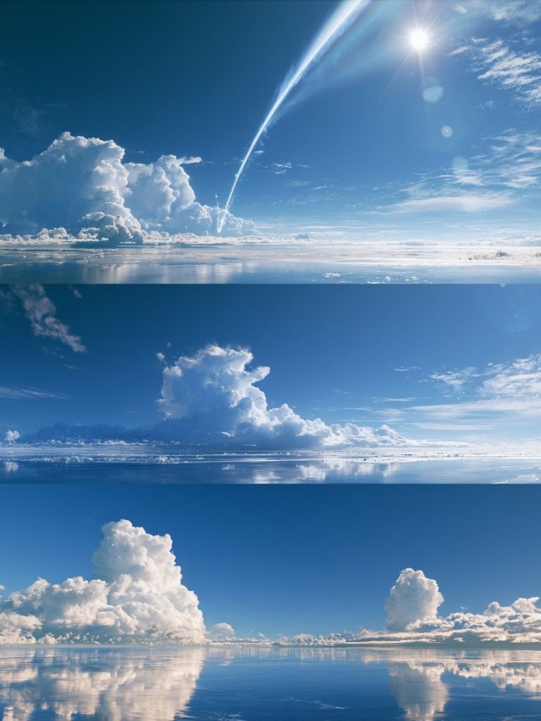 Blue Sky Cloudscape Photography Poster. poster — photography art