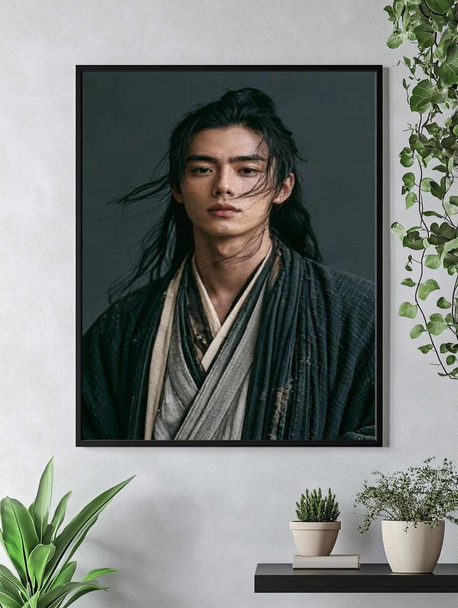Samurai Portrait Photography Poster. — room view 4