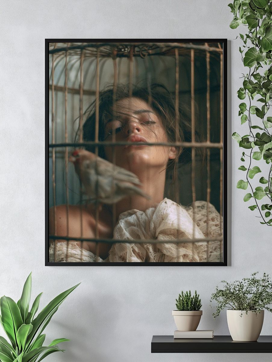 Birdcage Portrait Photography Poster. — room view 4