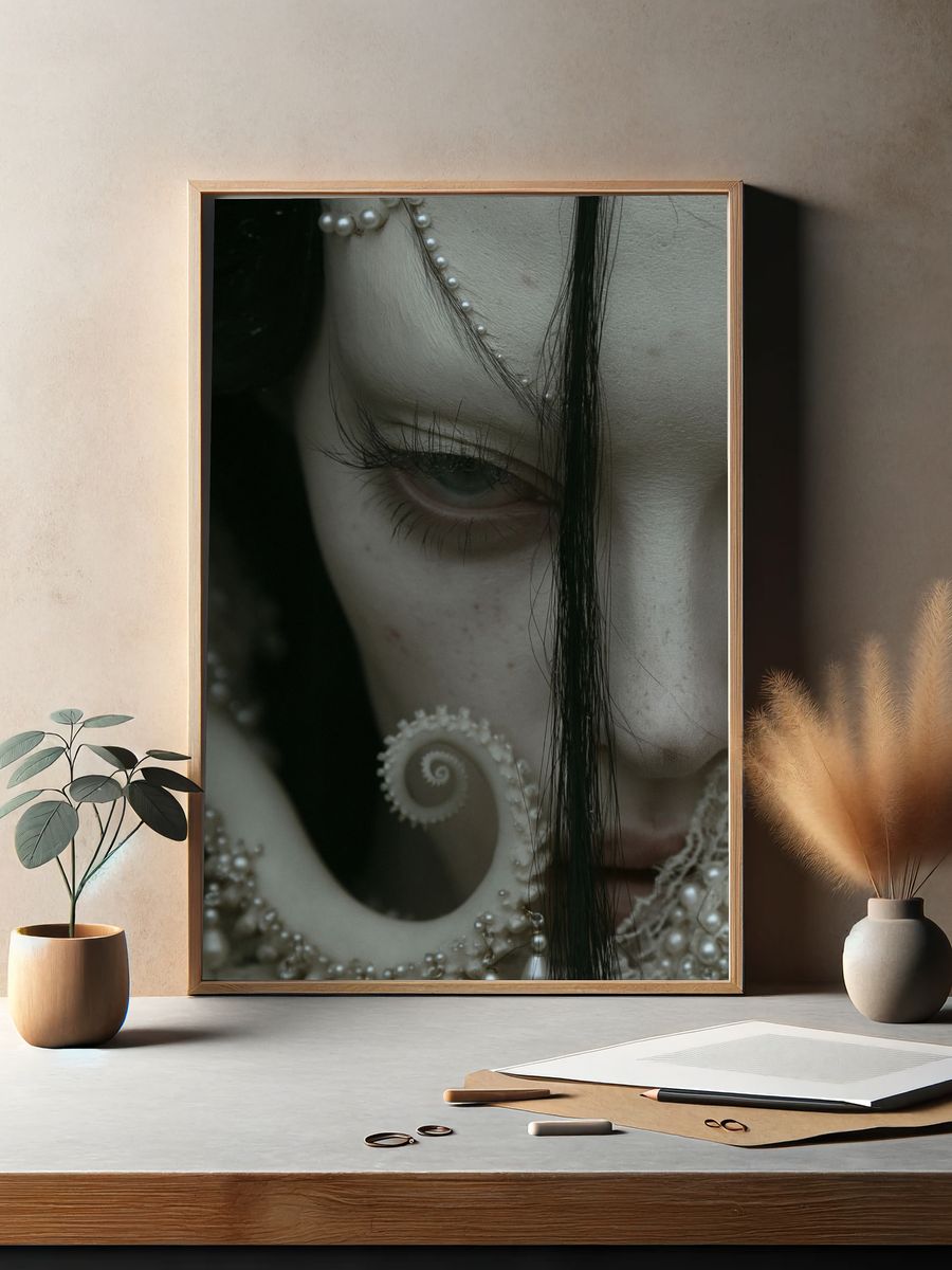 Pearl Portrait Photography Poster. — room view 2