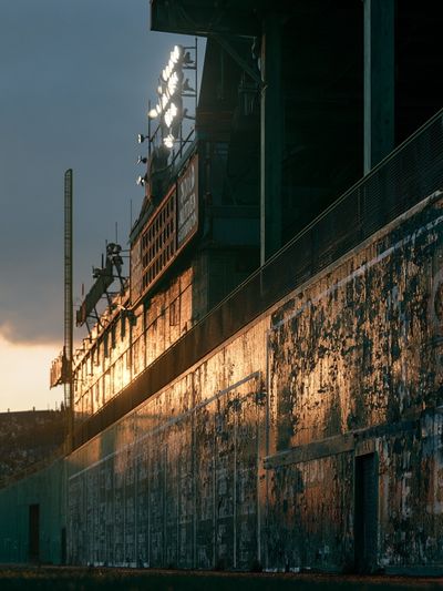 Stadium at Sunset Photography Poster.