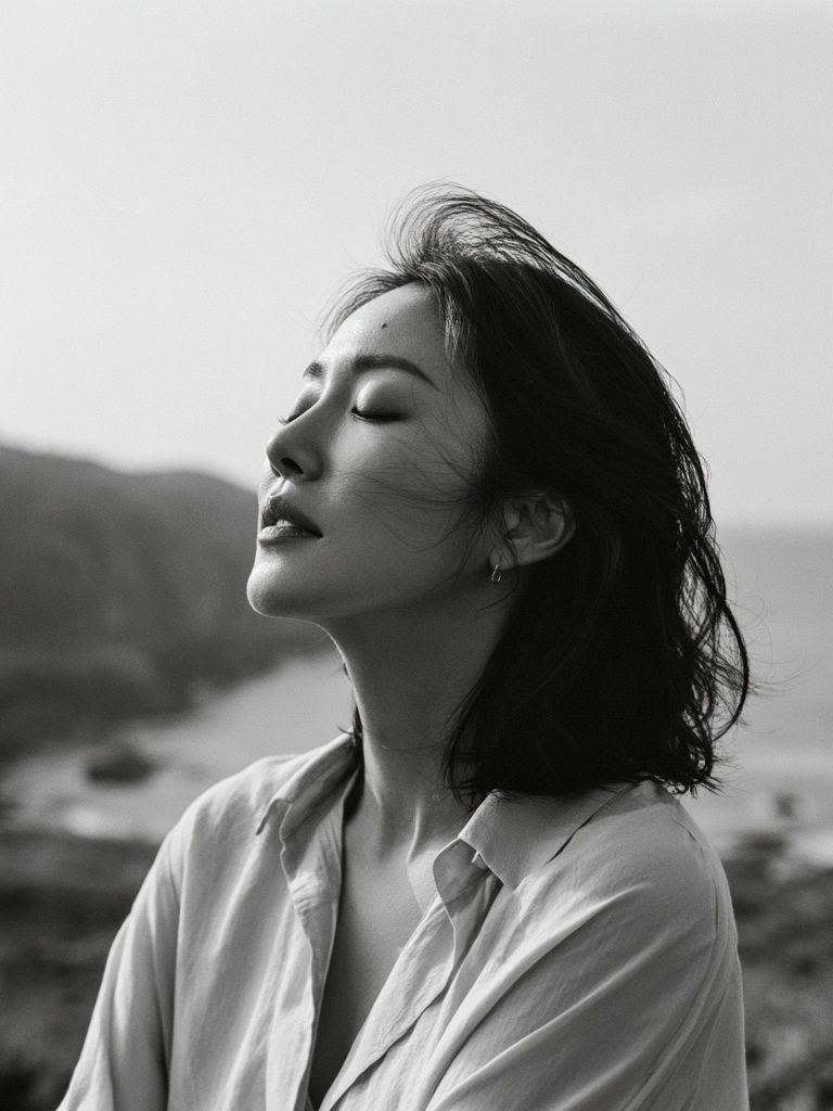 Coastal Serenity Portrait Print. poster — photography art