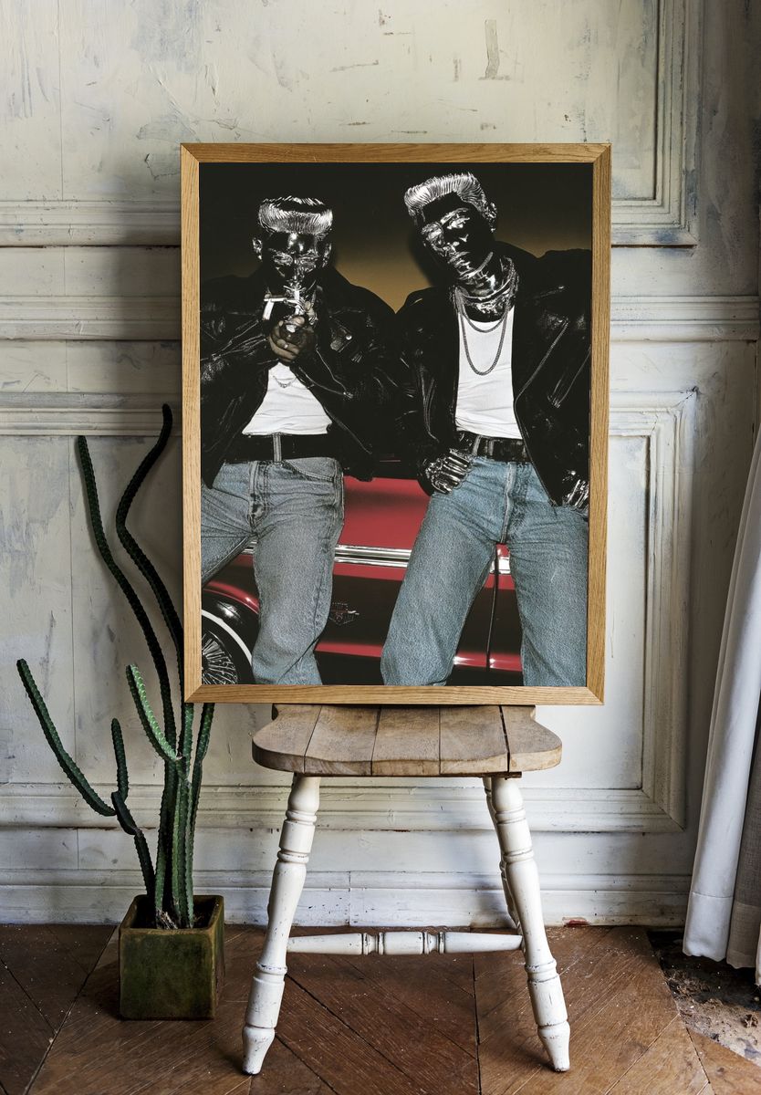 Chrome Duo Street Photography Poster. — room view 1