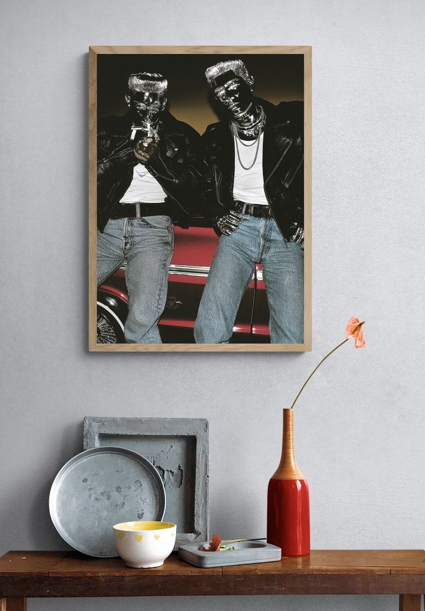 Chrome Duo Street Photography Poster. — room view 3
