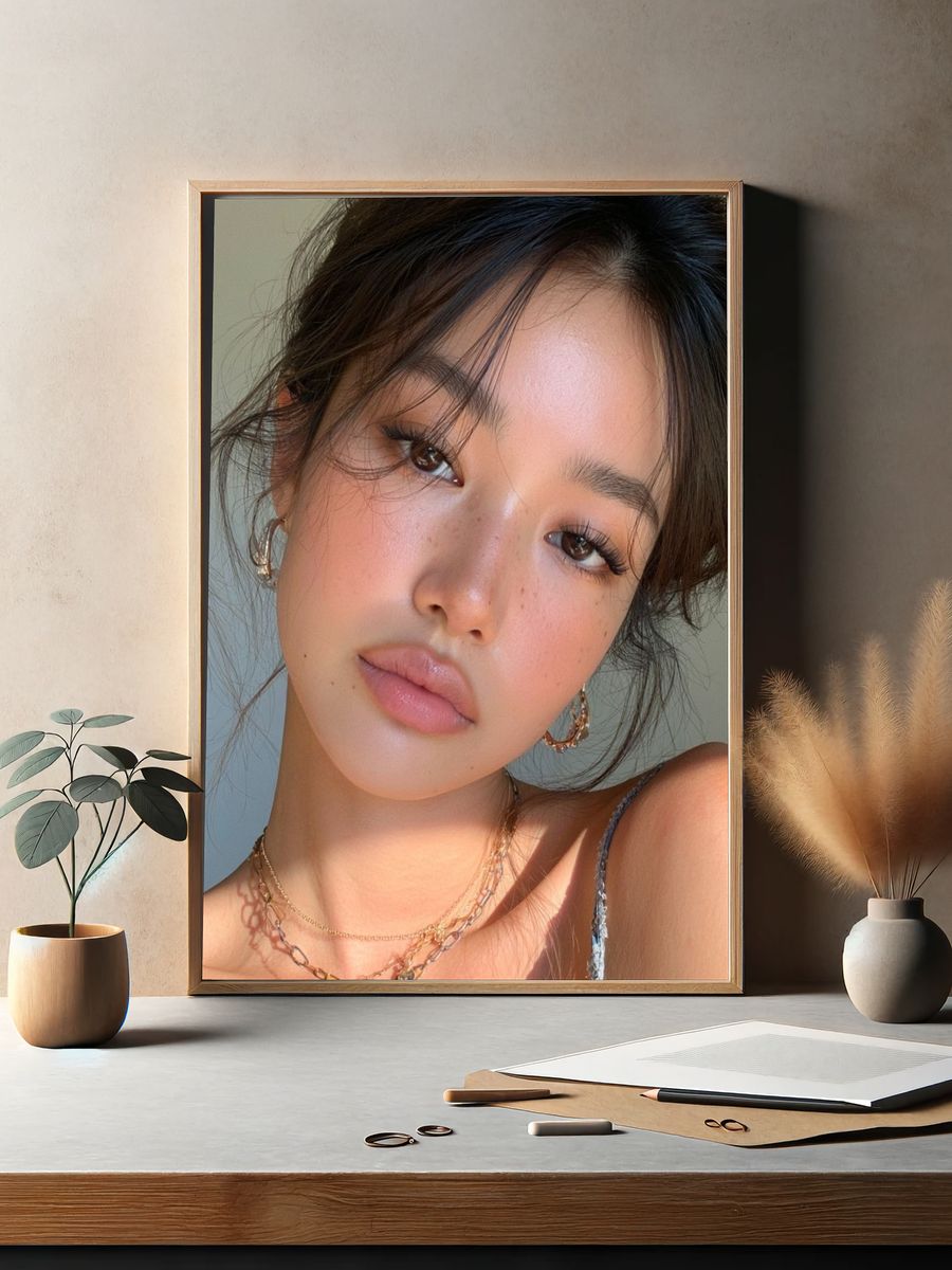 Soft Glam Portrait Poster. — room view 2