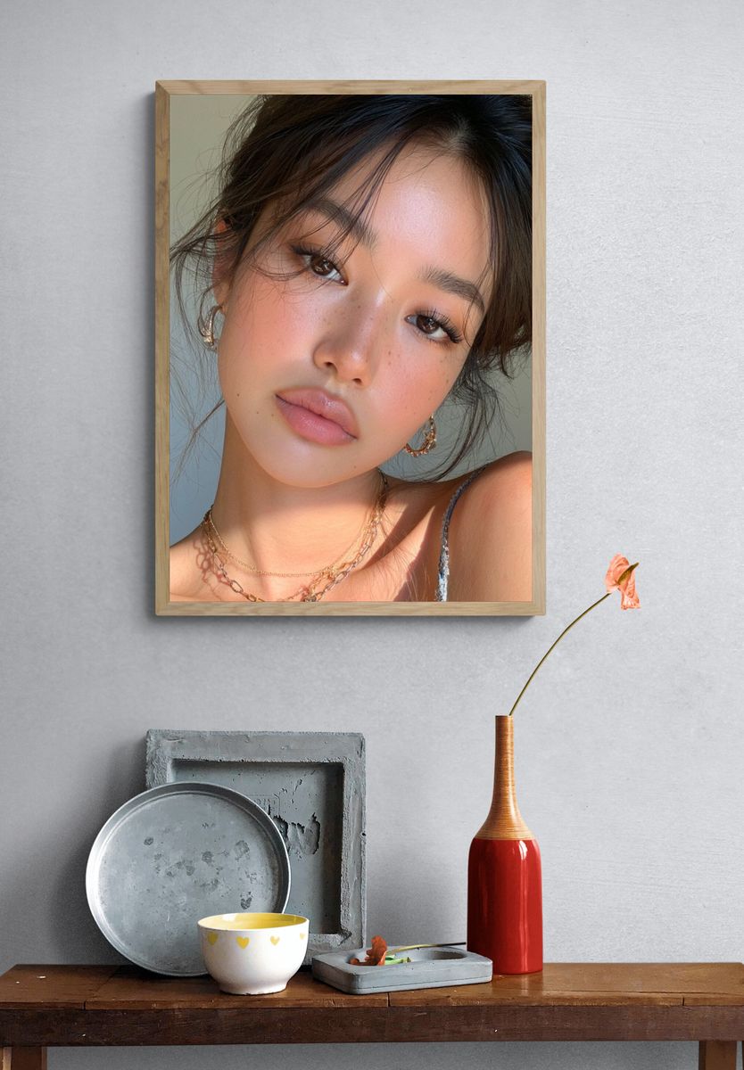Soft Glam Portrait Poster. — room view 3