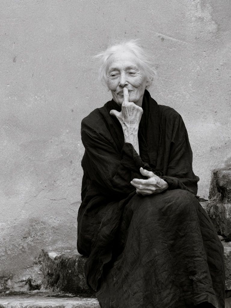 Elderly Woman Portrait Photography Poster. poster detail