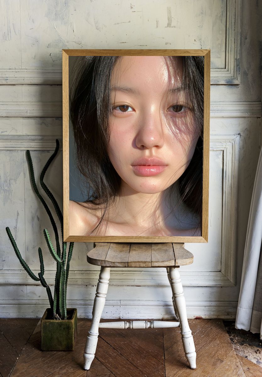 Sunlit Portrait Photography Poster. — room view 1
